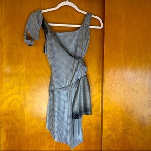 Adult Tin themed dance costume~ grey~ small adult